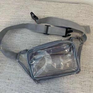 Clear adjustable fanny pack bag
